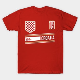 Croatia Hrvatska World Soccer Football Futbol T-Shirt